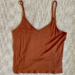 AE knit rust cami
